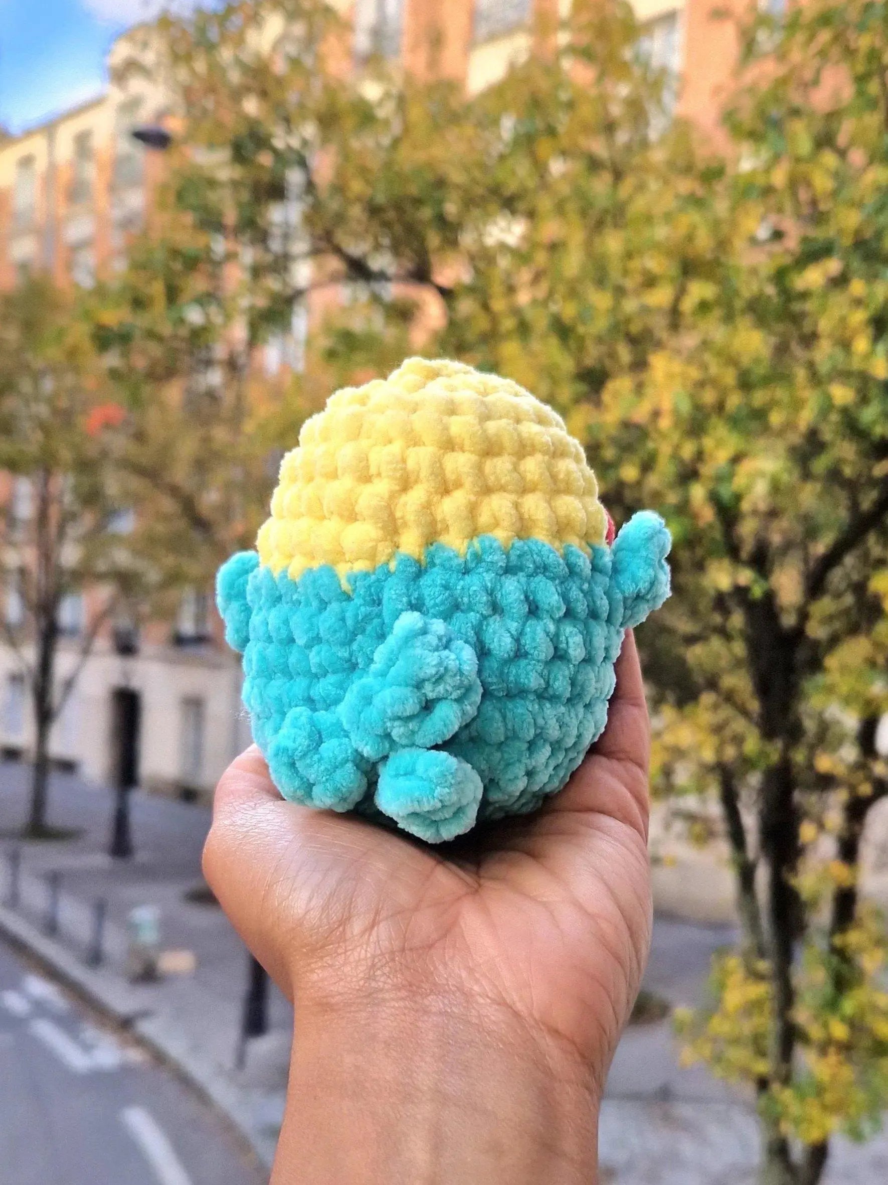 Perruche bleue et jaune Candy & Stitch