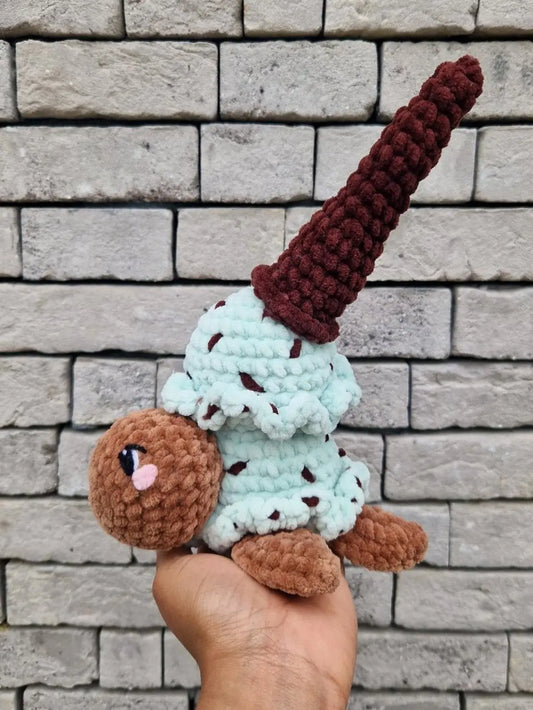 Tortue boule de glace menthe-chocolat - Candy & Stitch